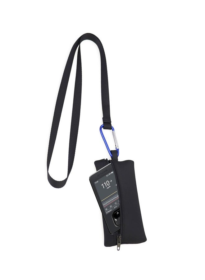 welsoon Blood Glucose Meter Case with Lanyard & Hook for Dexcom Receiver G7 Case Diabetes Supplies Pouch Dexcom g7 Receiver Holder - Image 1